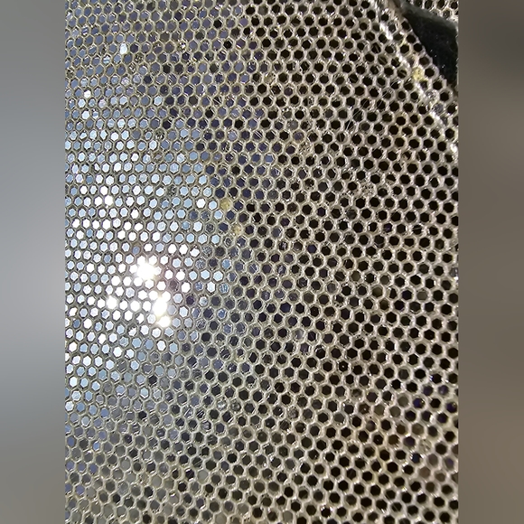 Victoria's Secret silver metallic Disco envelope clutch formal special occasion - Picture 9 of 14